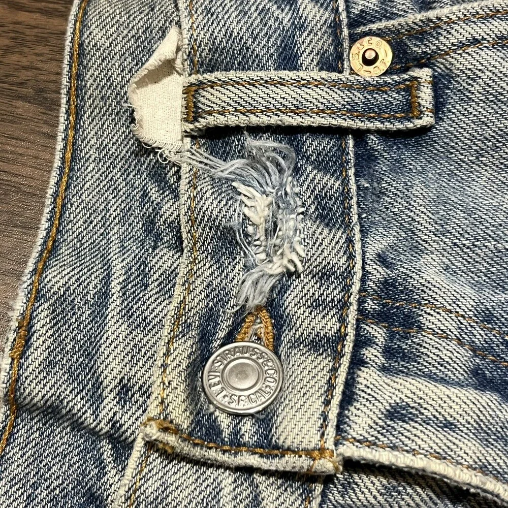 Vintage Levis Jeans USA 90s Distressed 36x30 Baggy Levi USA 550 loose wide leg